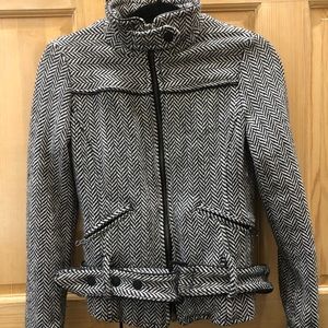 ZARA TRF collection herringbone jacket